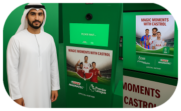 TRANSPORT GUESTS ANYWHERE! CUSTOM BACKDROPS & INSTANT PRINTS. PERFECT FOR BRAND EVENTS & WEDDINGS IN DUBAI.